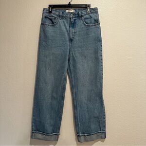 Abercrombie High Rise 90s Relaxed wide leg jeans